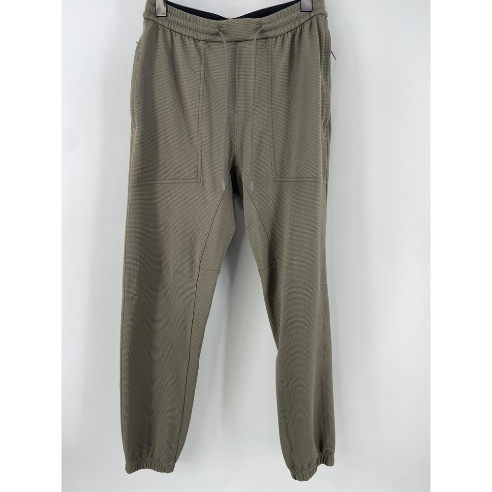 Lululemon Pants‎ Mens Small Green At Ease Waffle Joggers Gym Yoga Athleisure